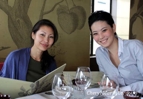 Cheryl Marie Cordeiro-Nilsson and Yina Huang at M on the Bund, Shanghai.