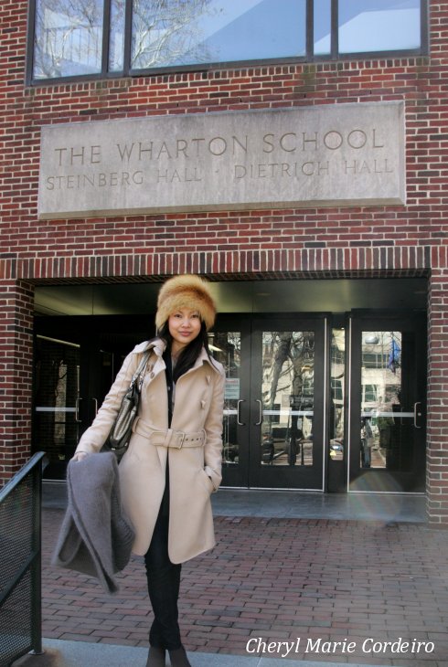 Cheryl Marie Cordeiro Nilsson at the Wharton School at the University of Pennsylvania, USA.