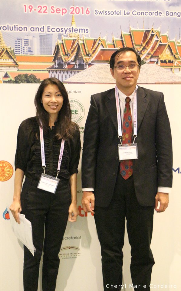 Cheryl Marie Cordeiro, Chai Kah Hin, ICMIT 2016 conference, Bangkok, Thailand.